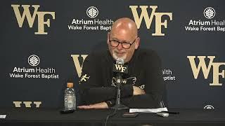 Wake Forest Basketball coach Steve Forbes post-WCU press conference