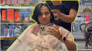 Haircut Day for me‍️छोटे बाल किये है Troll तो करेंगे Indian Mom On Duty Haircut Vlog