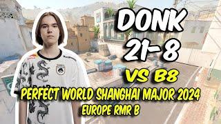 Spirit donk (21/8) vs B8 (Dust2) @ Perfect World Shanghai Major 2024 Europe RMR B | CS2 POV