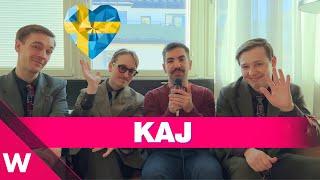  KAJ on their "sauna song" success at Melodifestivalen 2025 | INTERVIEW