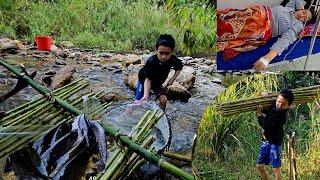 How a boy caught fish with a reed while his mother was in the hospital