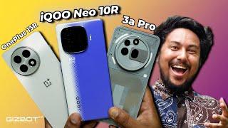 iQOO Neo 10R vs OnePlus 13R vs Nothing 3a Pro ️ War of Processors