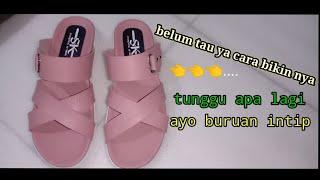 cara membuat sandal wanita