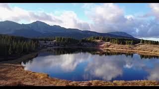 copyright free stock video clip of lake and mountain