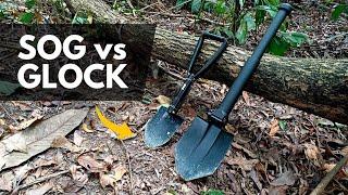 Comparing the SOG and Glock Entrenching Tool | Folding Shovel