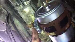 How to replace the fuel filter on a Mercedes w202 chassis C230