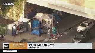 Culver City adopts ordinance prohibiting camping in public places