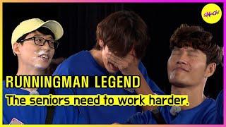 [RUNNINGMAN] The seniors need to work harder. (ENGSUB)