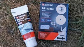 Parkside Abrasive & Polishing Compound & Polishing Set (from Lidl or Kaufland) - unboxing and test