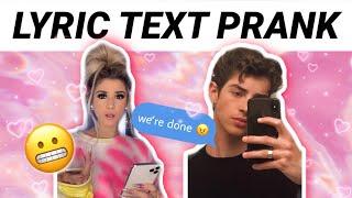 LYRIC PRANK ON MY CRUSH *HE GOT MAD*