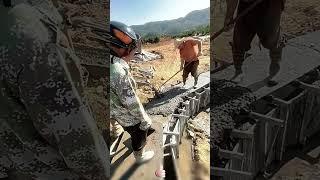 The process of constructing an irrigation canal