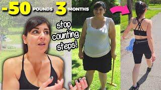 How Much Walking Everyday to Lose 50 POUNDS of FAT in 3 Months (Without Counting Steps)