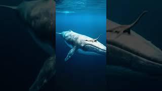 Plesiosaur swimming above a Gray Whale. #plesiosaur #sauropterygia #graywhale #cetacean