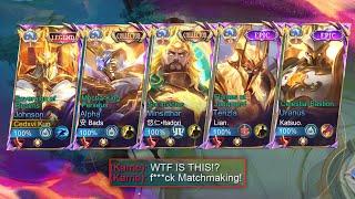 5 MAN MYTHOLOGICAL SKINS in RANK!!(Totally insane!)