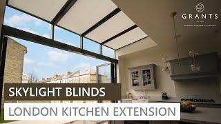 London Kitchen Extension - Blinds installation by Grants