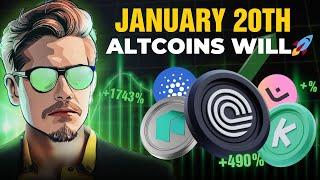 THESE ALTCOINS WILL SKYROCKET ON JANUARY 20TH (HUGE POTENTIAL! )