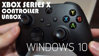 Xbox series x controller carbon black unboxing / review on windows 10