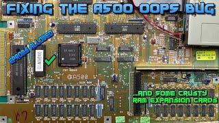 Permanent fix for the Amiga 500 rev.5 OOPS bug, and some corroded RAM expansion cards