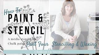 How to Stencil furniture with chalk paint chalking up success dot com