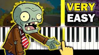 PLANTS vs ZOMBIES - Loonboon - VERY EASY Piano tutorial