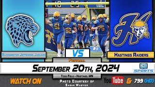 HCTV SPORTS: Hastings Football vs Bloomington Jefferson | 9-20-24