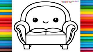 ️How to Draw Sofa ️