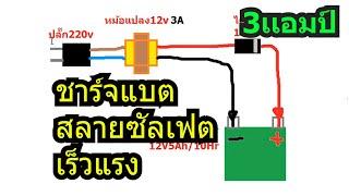 IDEA 204 ชาร์แบตเตอรี่แบบสลายซัลเฟตด้วยหม้อเเปลง12V3A สัญญาณสโคปกราวด์เพี้ยนเพราะอะไร