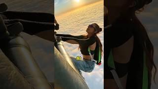 Swing on a swing in the high altitude#skydiving #knowledge #science #fyp #foryou