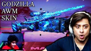 GODZILLA AWM Skin Lucky Crate Opening Reaction PUBG Mobile