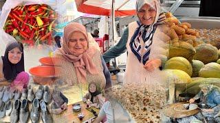 Tarhana malzemesi almaya gidiyoruz pazar alışverişi Annem ile