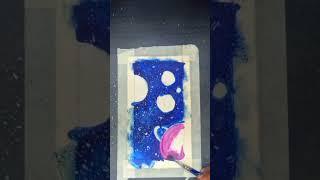 Space painting tutorial | Art with Alisha | by Alisha #shorts