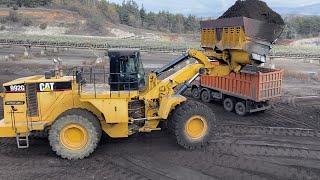 Caterpillar 992G Wheel Loader Loading Trucks With 1 Pass - Sotiriadis/Labrianidis Mining