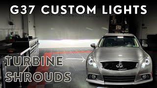 Infiniti G37 Headlights - Turbine Shrouds + Halos + More!