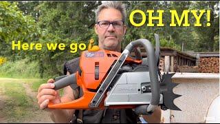 Unboxing The Husqvarna 572 xp G , What a Chainsaw should be!