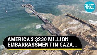 USA's $230 Million Failure In Gaza: Military-Built Aid Pier Can't Handle... | Israel Vs Hamas