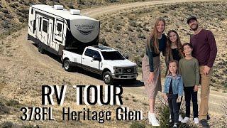 RV TOUR: Family of 5 Living Full-time in a 2020 378FL Heritage Glen 5th Wheel