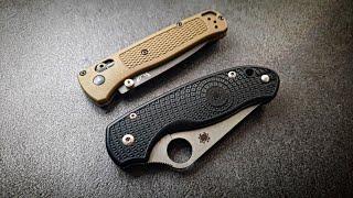 Benchmade Bugout Vs Spyderco Para 3 Lightweight