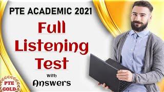 PTE Academic Listening Test with Answers | March 2021