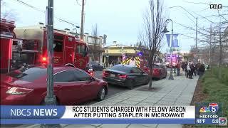 RCC students charged with felony arson after putting stapler in microwave