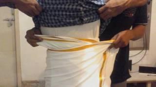 How to wear Dhoti (Tamil style) | Easy and simple way to wearDhoti