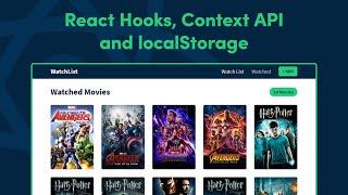 Create a Movie Watchlist with React Hooks, Context API and localStorage