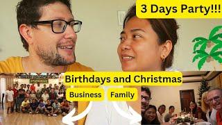 3 days Party: Christmas and Birthday | In the hotel and with the German and Filipino family