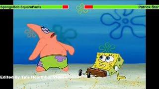 Spongebob SquarePants (1999) Patrick beats himself up with healthbars