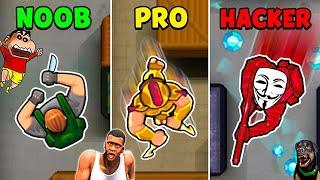 SHINCHAN  NOOB vs PRO vs HACKER in Hunter Assassin with FRANKLIN & CHOP | DREAM SQUAD