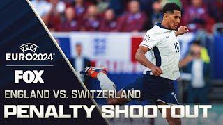 England vs. Switzerland Full Penalty Shootout | UEFA Euro 2024 | Quarterfinals