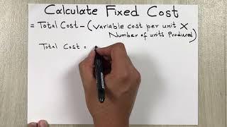 How to Calculate Fixed Cost - Easy Way