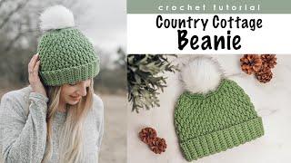 Country Cottage Beanie Crochet Tutorial -