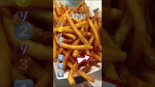 Rank these 6 food but you can't change  #top #viral #ranking #shorts