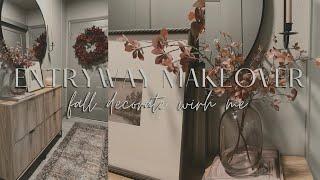 ENTRYWAY MAKEOVER + FALL DECORATE WITH ME 2024 | Dark and Moody