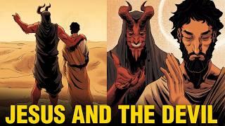 Jesus and the Devil in the Desert - The Temptation of Christ - Biblical Stories